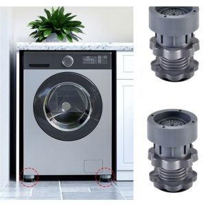 Chân Đế Chống Rung Máy Giặt Tủ Lạnh – Bộ 4 Cái – Tăng Giảm Chiều Cao Cao Su Chống Trượt Giảm Ồn