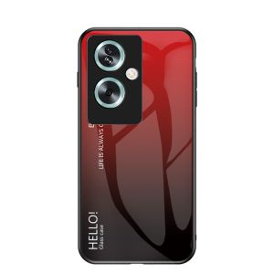 เคสสำหรับ Oppo A79 A 79 OppoA79 5G 2023 CPH2553ไล่ระดับสีเคสโทรศัพท์กระจกเทมเปอร์กรอบ TPU แบบนุ่มฝาหลังกันกระแทกเพื่อการป้องกัน