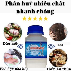 Bột thông cống siêu mạnh Bột thông tắc bồn cầu bồn rửa mặt bồn rửa bát Thông cống nghẹt tại nhà đơn giản  Thông tắc cống dầu mỡ lâu ngày