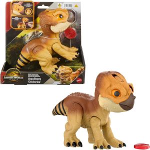 [2025 JURASSIC WORLD MOVIE] Jurassic World Rebirth Primal Protector Aquilops Dolores Interactive Dinosaur Toy (JGC01)