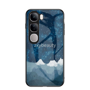 เคสสำหรับ Vivo Y200 Y19S 4G 5G 2024เคสโทรศัพท์หรูหราฝาครอบกระจกลายดวงดาวบนท้องฟ้าสำหรับ VivoY200 VivoY19S เคสแข็งกันแรงกระแทก