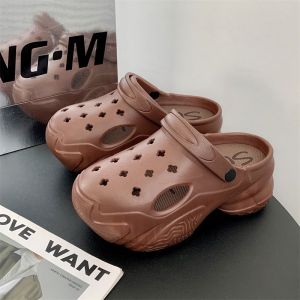 Bigdreamofficial รองเท้าหัวโตผญ สูง7-8ซม รองเท้าหัวโตรัดส้น รองเท้าผู้หญิง รองเท้าแตะรัดส้น เสริมส้น รองเท้าส้นตึก งานEVA SHO-SUN0830