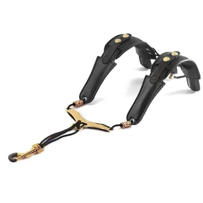 URBAG หนังพียู สายคล้องคอ Sax ปรับได้ปรับได้ สากลสากลสากล สายคล้องไหล่ Sax ที่มีคุณภาพสูง อุปกรณ์เสริมเครื่องดนตรี เข็มขัดแซกโซโฟน
