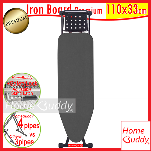 ⭐️SG⭐️ Iron Board. 110x33cm board. 4PIPES THICK Frame. With Safety