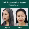 500ML Herbal Black Hair Shampoo Hair Dye Shampoo Professional Turn Your White/Gray Hair Into Black In Just 5 Minutes No Irritable Odor Hair Color Shampoo. 