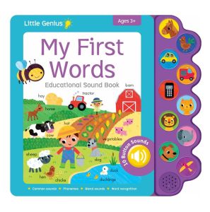 Little Genius First Words 10 Buttons Sound Book for Kids to Learn Simple Words