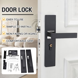 Alloy Main Door Lock Set With Anti-theft Lock Core Silent Doorlock Door knob Hardware Lock Doorknob