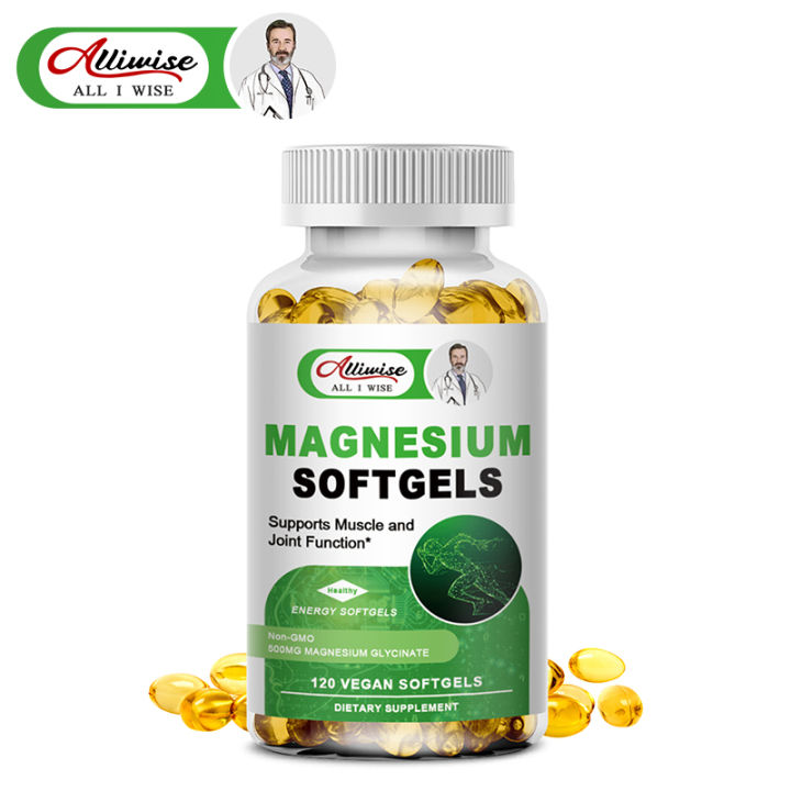 Chelated Magnesium Glycinate 500mg Supplemnt, High Absorption Easy