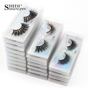 SHIDISHAGNPIN ขนตาปลอม1คู่ธรรมชาติมิงค์ปลอม Eyelash Handmade Lashes Extension