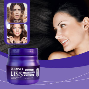 Hoegoa Hair Straightening Cream Protein Correction Hair Cream Long Lasting Hair Straightening Strengthen Hair Deep Nourishment Reduce Frizz Heat Protection For All Hair Types 250g