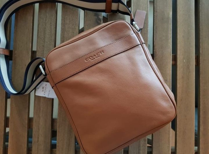 Coach leather sling hot sale bag