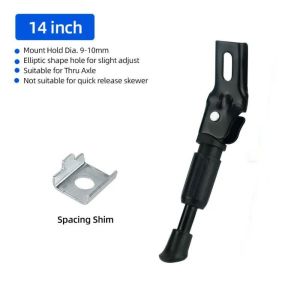 SERAPHYXO 12/14/16/18/20 inch Hỗ trợ bên hông xe đạp Chống trượt Góc nghiêng có thể điều chỉnh Nẹp chân xe đạp trẻ em Phụ Kiện Xe Đạp Thiết kế không đục lỗ Chân Chống Xe Đạp Giá đỗ xe Xe đạp trẻ em