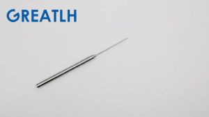 MEDGREAT Móc Dây Thép Không Gỉ Đầu Nhọn 1mm Móc Kéo Tay Cầm Tròn Dụng Cụ Bằng Nhựa