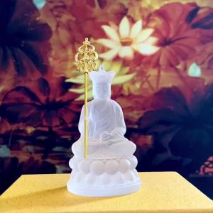 精品水琉璃地藏王菩萨佛像随身佛家居佛堂供奉镇宅地藏菩萨摆件