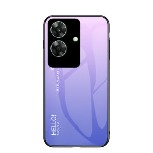 เคสกระจกเทมเปอร์ไล่ระดับสีสำหรับ Realme Note 60 60X 5G 2024เคสมือถือสุดหรูเคสโทรศัพท์สำหรับ Note60ที่ Note60X ฝาหลัง4G