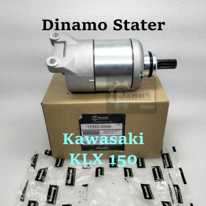 Dinamo Stater KAWASAKI KLX 150 KUALITAS ORIGINAL PRESISI AWET DAN TIDAK BOROS AKI STARTER MOTOR ASSY (Bisa Cod)