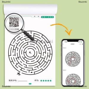 [COD] Bsuimki Giáo dục trẻ em Đồ chơi tập trung Mê Cung đào tạo cuốn sách học sinh chú ý trò chơi câu đố phát triển trí thông minh Đồ chơi