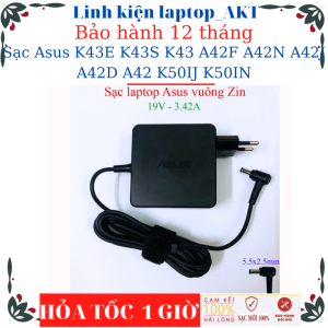 Sạc Laptop Asus K43E K43S K43 A42F A42N A42J A42D A42 K50IJ K50IN-Sạc Asus 19v-2.37A/3.42A-45W/65W vuông chữ nhật chân thường(5.5*2.5mm)