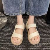 Slipper Women Casual Slippers Black White Summer Soft Sole Flip Flops Kasut Perempuan Selipar Wanita