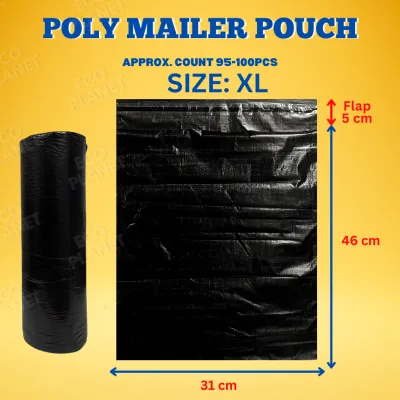 100pc Gray Black Courier Shipping Pouch Polymailer Pouch Self Adhesive Mailer Pouch Plastic Packaging