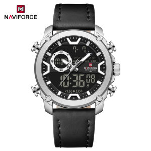 NAVIFORCE Original Watch for Men Double Display 30m Waterproof Multifunction Watch with Small Dial Luminous Date Day Watches NF9261