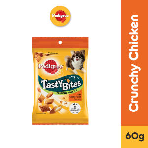 PEDIGREE Tasty Bites Crunchy Pockets Treats for Dogs in Crunchy Chicken Flavor 60g
