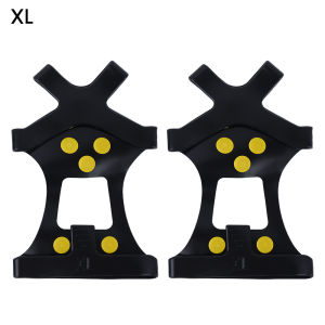10 Spikes S M L XL Ice Giày đinh đi tuyết Silicone phổ biến ngoài trời An Toàn Chống-Trượt Tuyết Ice Giày leo núi phụ kiện bám đường có gai cho giày Crampon Spike Overshoes