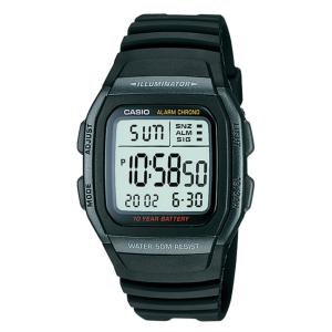 CASIO ORIGINAL - CASIO W-96H-1BV - MEN - Hitam - Strap Resin - Jam dunia JD16ST # Jam Tangan Pria Cowok Anti Air Digital Analog + CASIO W 96H 1B W-96H 96 H W96 W-96 W96H W-96H-1B $ WR5 STR SD7 HT7 D51