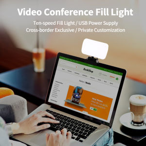 Selens Video Conference Light Laptop/Computer Monitor LED Video Fill Light Dimmable 6500K Webcam Light for Remote Work Online Meeting/Education Zoom Calls Live Streaming