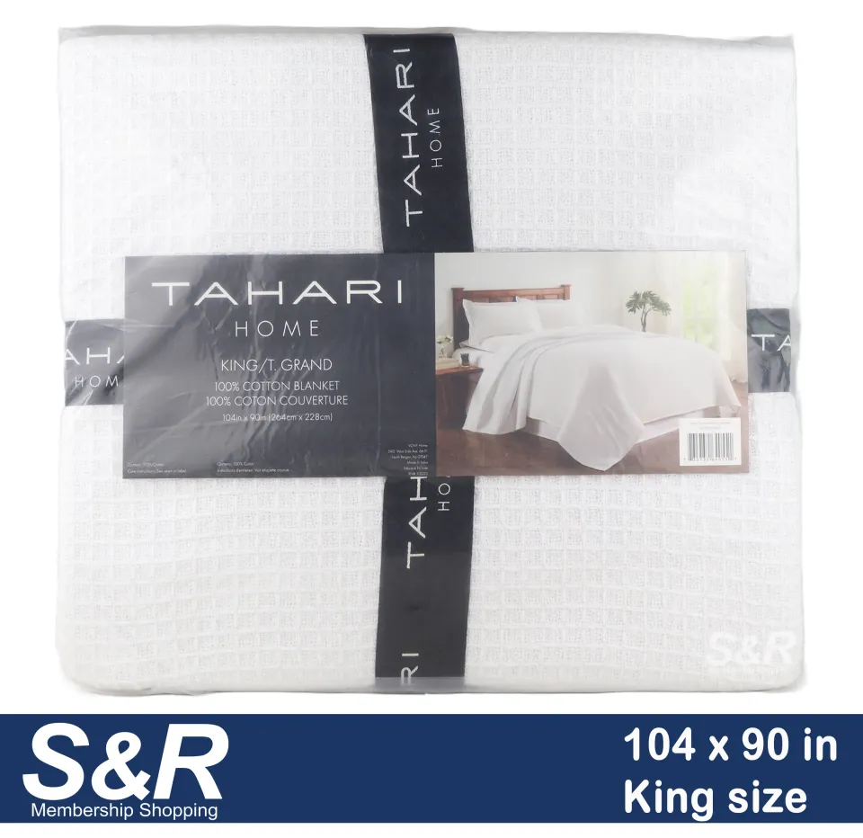 Tahari Home King Samantha Blanket 1pc 100% Cotton Hypoallergenic