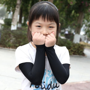 Childrens Sunscreen Sleeves Cooling Moisture-Wicking Outdoors Kids Long Arm Sleeve
