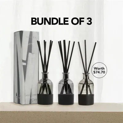 [TIKTOK EXCLUSIVE] Hooga Black Series Reed Diffuser 200ml (BUNDLE OF 3)