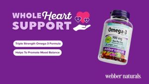 Webber Omega-3 900 mg + CoQ10 100 mg – Công Thức EPA DHA Và Coenzyme Q10 Hỗ Trợ Tim Mạch Não Bộ - - Hỗ trợ duy trì sức khỏe tim mạch. - EPA và DHA góp phần hỗ trợ chức năng não bộ. - Hỗ trợ sức khỏe nhận thức.