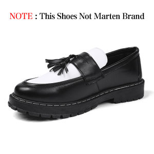 Dr.Martens Cowhide Loafers for Men and Women  Penny Loafers Formal Shoes Wedding Shoes  White Leather Shoes Martin Boots