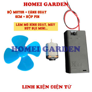 Bộ Kit lắp ráp quạt mini máy hút bụi mini tàu thuyền bằng motor hộp pin cánh quạt học Stem steam