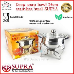 SUPRA stainless warmer square pan / panci saji prasmanan food warmer / Wajan chafing dish Prasmanan Hajatan