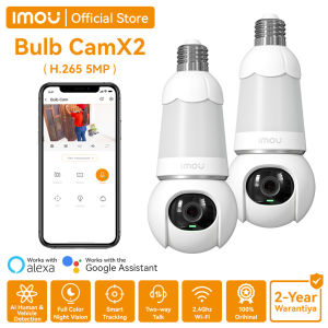 IMOU Bulb Cam ×2PCS CCTV Security Indoor Camera with Color Night Vision | Two-way Audio Easy Install
