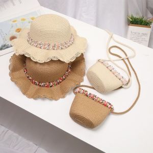 UNIITY Cute Kids Sun Hat Multiple Colors 2-8 Years Children Sun Hat Fashion Straw Hat Beach