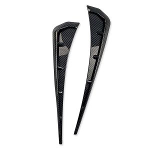 NAELIN 2 PCS Grille Spoiler Decorative Intake Hole Black Spoiler ABS Car Fender Side Vents Compatible Fender Sticker