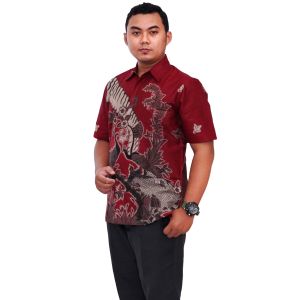 Couple Batik Dress Wanita Kemeja Batik Pria Exclusive By Batik Dua Putri Pekalongan = KARIMUN