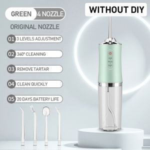 220ML Teeth Water Flosser Dental Floss Super Oral Irrigator Portable 3 Gear Mode Irrigator Pembersih Gigi 电动冲牙洗牙器