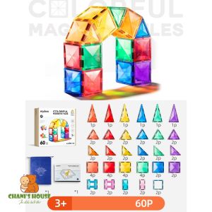 ĐỒ CHƠI GHÉP HÌNH NAM CHÂM MIDEER KHỐI XÂY DỰNG SÁNG TẠO ÁNH SÁNG
