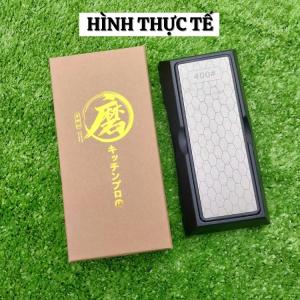 Đá mài dao 2 mặt Japan phủ kim cương #400 kèm đế mài dao