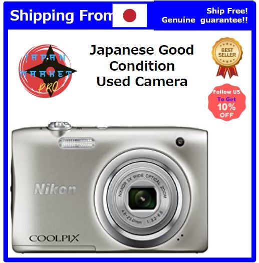 Japanese Used Camera]Nikon Digital Camera Coolpix A100 Optical 5x