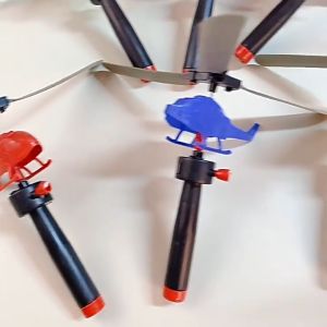 Handle-operated cable-powered helicopter / Portable outdoor cable-powered mini airplane / Birthday gift