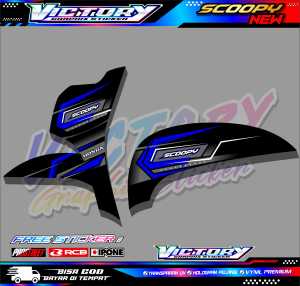 STRIPING VARIASI HONDA SCOOPY NEW / STIKER LIST MOTOR SCOOPY NEW
