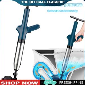 [CHAMAIR MALL]Stainless Steel Electric Toilet and Sink Drain Clog Remover Plunger Heavy Duty Plumbing Tool