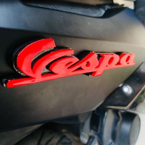 EMBLEM MOTOR VESPA VARIASI TIMBUL 3D BAHAN RESIN