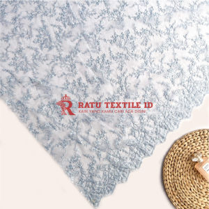 Kain Tulle Kain Tile Bordir Kain Brokat Tile Perancis bahan Kebaya