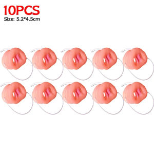 Dizoey 10PCS Simulation Pig Nose Prop Rubber Realistic Funny Pig Snout Mask Kids Adults Masquerade Pig Nose Party Costume Cosplay Props